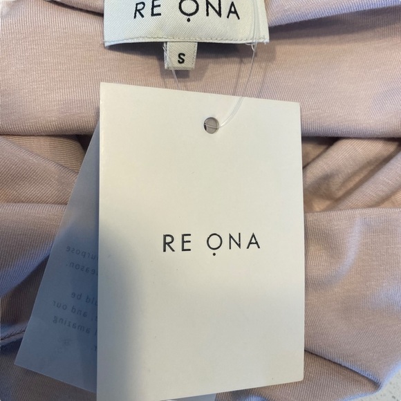 RE ONA | NWT Sophia One Shoulder Dress in Mauve Size S - Picture 9 of 10